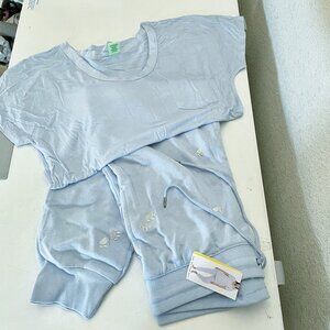 NEW Honeydew Embroidered Supersoft Paw Print Jogger Lounge Pajama Set S NWT